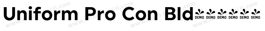 Uniform Pro Con Bld字体转换
